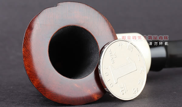 美国大师TODD M.JOHNSON Neptune进口石楠木手工烟斗 粗面24N10-6