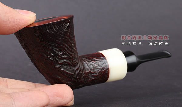美国大师TODD M.JOHNSON Neptune进口石楠木手工烟斗 粗面24N10-9