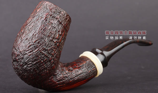 美国大师TODD M.JOHNSON Neptune进口石楠木手工烟斗 粗面27N12-1