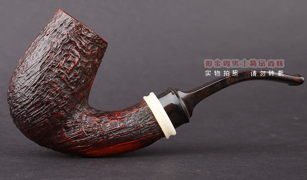 美国大师TODD M.JOHNSON Neptune进口石楠木手工烟斗 粗面27N12-4