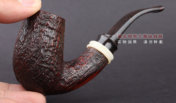 美国大师TODD M.JOHNSON Neptune进口石楠木手工烟斗 粗面27N12-9
