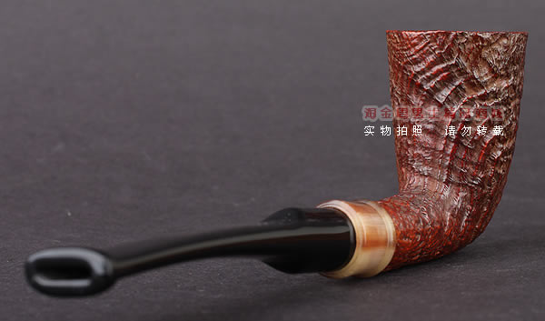 美国大师TODD M.JOHNSON Neptune进口石楠木手工烟斗 粗面24N27-3
