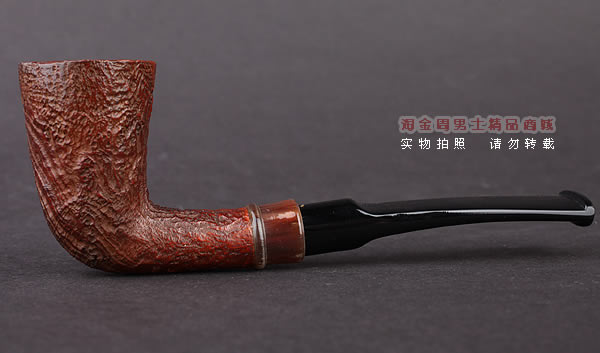 美国大师TODD M.JOHNSON Neptune进口石楠木手工烟斗 粗面24N27-4