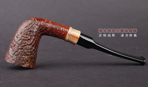 美国大师TODD M.JOHNSON Neptune进口石楠木手工烟斗 粗面24N27-5