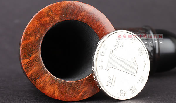 美国大师TODD M.JOHNSON Neptune进口石楠木手工烟斗 粗面26N27-6