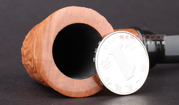 美国大师TODD M.JOHNSON Neptune进口石楠木手工烟斗 粗面24N32-6