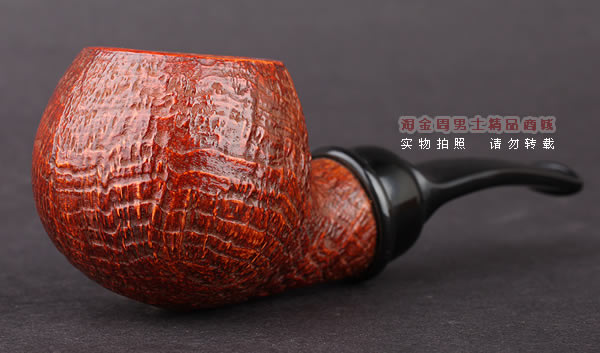 美国大师TODD M.JOHNSON Neptune进口石楠木手工烟斗 粗面24N36-1