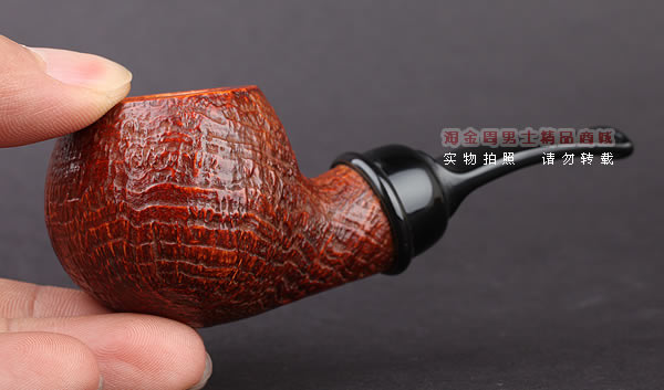 美国大师TODD M.JOHNSON Neptune进口石楠木手工烟斗 粗面24N36-9