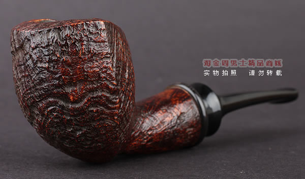 美国大师TODD M.JOHNSON Neptune进口石楠木手工烟斗 粗面24N37-1