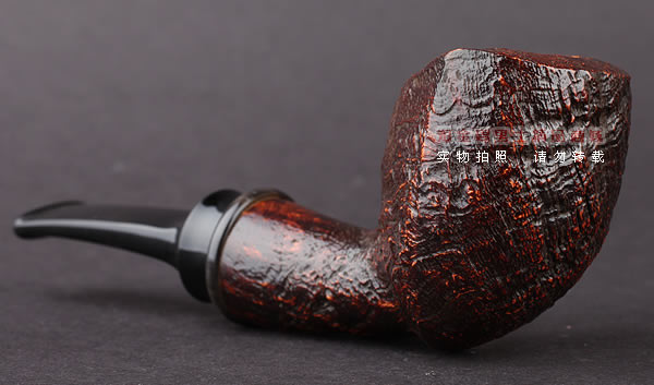 美国大师TODD M.JOHNSON Neptune进口石楠木手工烟斗 粗面24N37-2