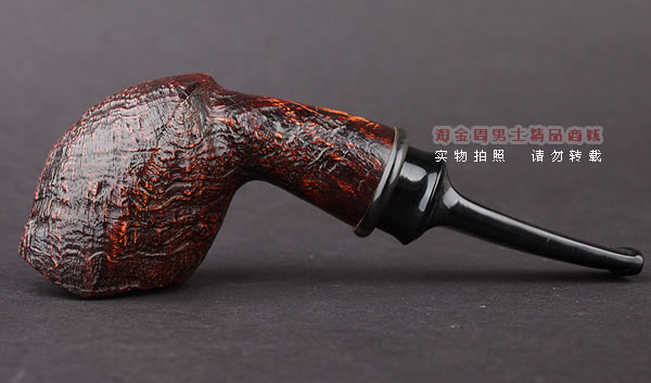 美国大师TODD M.JOHNSON Neptune进口石楠木手工烟斗 粗面24N37-5