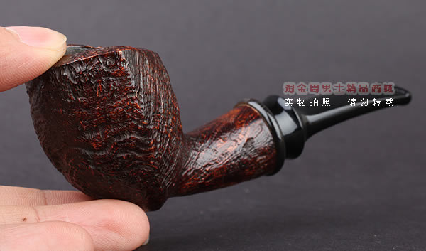 美国大师TODD M.JOHNSON Neptune进口石楠木手工烟斗 粗面24N37-9