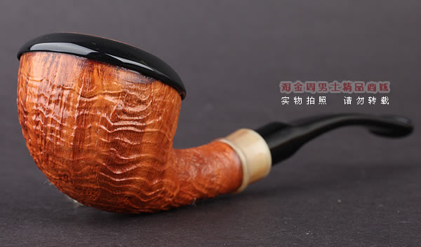 美国大师TODD M.JOHNSON Neptune进口石楠木手工烟斗 粗面24N52-1