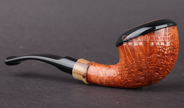 美国大师TODD M.JOHNSON Neptune进口石楠木手工烟斗 粗面24N52-2