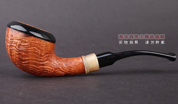 美国大师TODD M.JOHNSON Neptune进口石楠木手工烟斗 粗面24N52-4