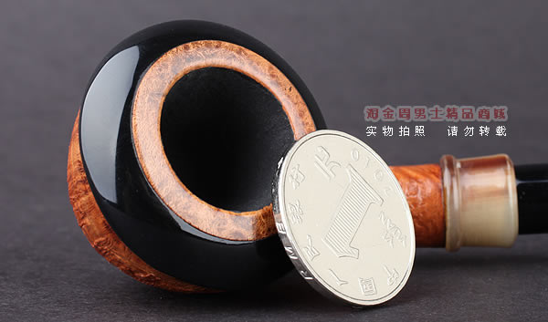 美国大师TODD M.JOHNSON Neptune进口石楠木手工烟斗 粗面24N52-6