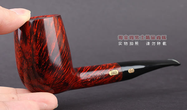 原装进口 法国CHACOM CC石楠木烟斗 2003年度限量斗-10