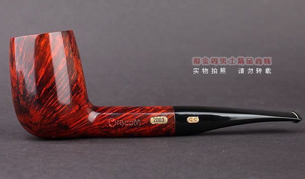 原装进口 法国CHACOM CC石楠木烟斗 2003年度限量斗-4