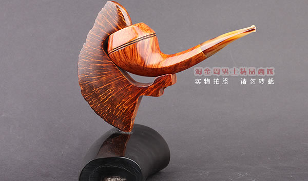 原装进口 加拿大Silver Castle SC石楠木牛角烟斗架 风帆斗架02-1