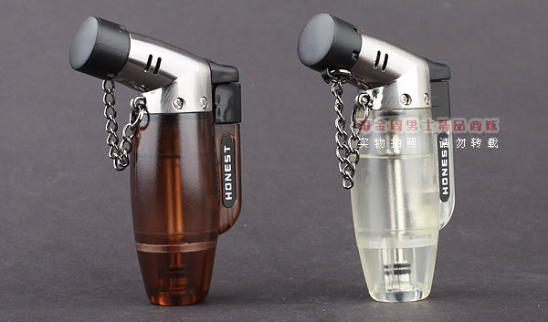 皇冠烟具 百诚HONEST烟斗雪 茄打火机 防风直冲火 玉笛1#-6