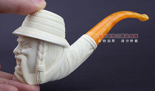 原装进口 意大利LUBINSKI鲁宾斯基大号海泡石烟斗 6件套装L31-10