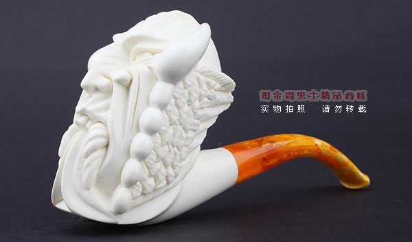 原装进口 意大利LUBINSKI鲁宾斯基大号海泡石烟斗 6件套装L32-1