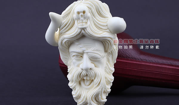 原装进口 意大利LUBINSKI鲁宾斯基大号海泡石烟斗 6件套装L35-9