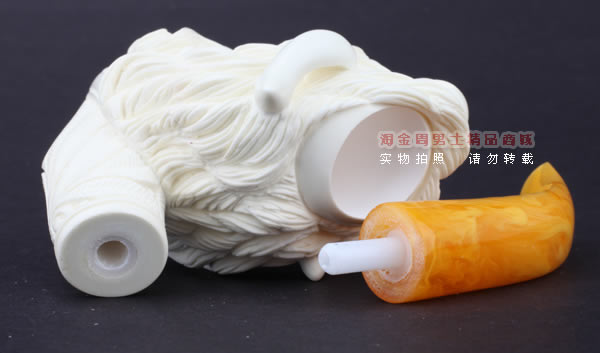 原装进口 意大利LUBINSKI鲁宾斯基大号海泡石烟斗 6件套装L37-8