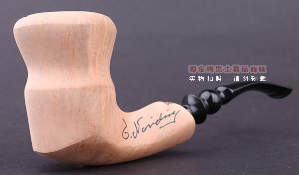 丹麦Erik Nording石楠木手工签名烟斗 SIGNATURE SMOOTH 原木14-1