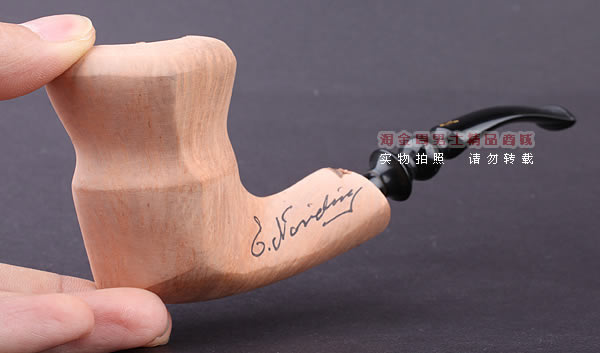 丹麦Erik Nording石楠木手工签名烟斗 SIGNATURE SMOOTH 原木14-10