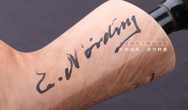 丹麦Erik Nording石楠木手工签名烟斗 SIGNATURE SMOOTH 原木15-7