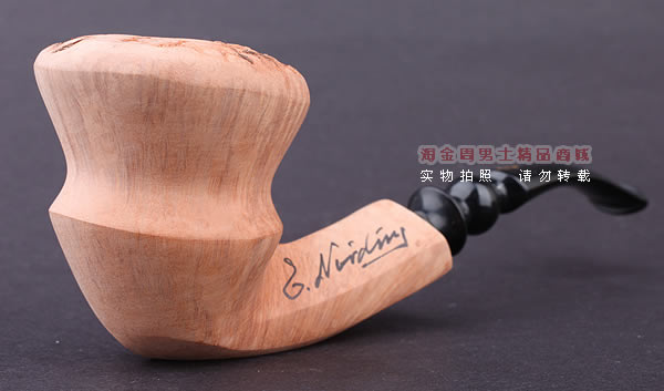 丹麦Erik Nording石楠木手工签名烟斗 SIGNATURE SMOOTH 原木16-1