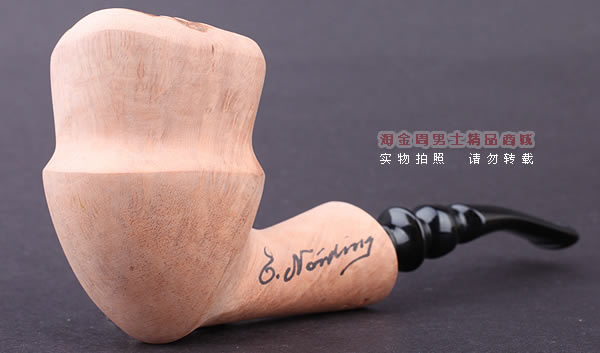 丹麦Erik Nording石楠木手工签名烟斗 SIGNATURE SMOOTH 原木17-1