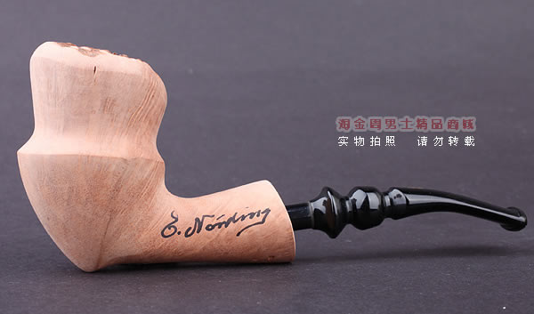 丹麦Erik Nording石楠木手工签名烟斗 SIGNATURE SMOOTH 原木17-4