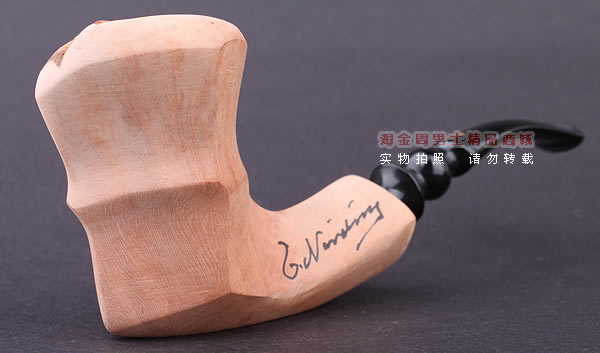 丹麦Erik Nording石楠木手工签名烟斗 SIGNATURE SMOOTH 原木18-1