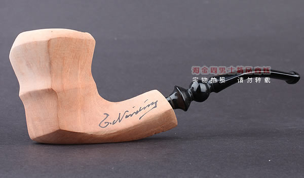 丹麦Erik Nording石楠木手工签名烟斗 SIGNATURE SMOOTH 原木18-4