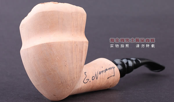 丹麦Erik Nording石楠木手工签名烟斗 SIGNATURE SMOOTH 原木19-1