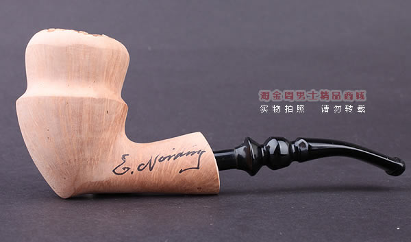 丹麦Erik Nording石楠木手工签名烟斗 SIGNATURE SMOOTH 原木19-4