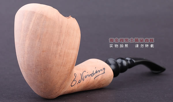 丹麦Erik Nording石楠木手工签名烟斗 SIGNATURE SMOOTH 原木20-1