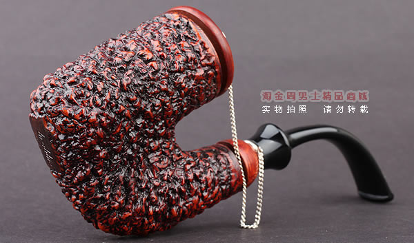 进口烟具 正品意大利brebbia芭比石楠木烟斗 六件套装带盖粗面斗-1