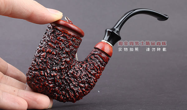 进口烟具 正品意大利brebbia芭比石楠木烟斗 六件套装带盖粗面斗-10
