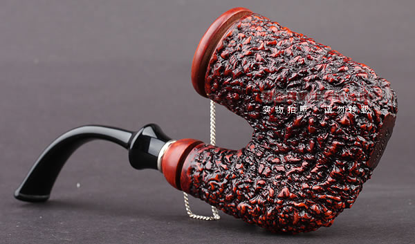 进口烟具 正品意大利brebbia芭比石楠木烟斗 六件套装带盖粗面斗-2