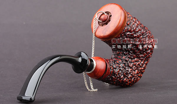 进口烟具 正品意大利brebbia芭比石楠木烟斗 六件套装带盖粗面斗-3