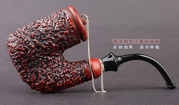 进口烟具 正品意大利brebbia芭比石楠木烟斗 六件套装带盖粗面斗-4