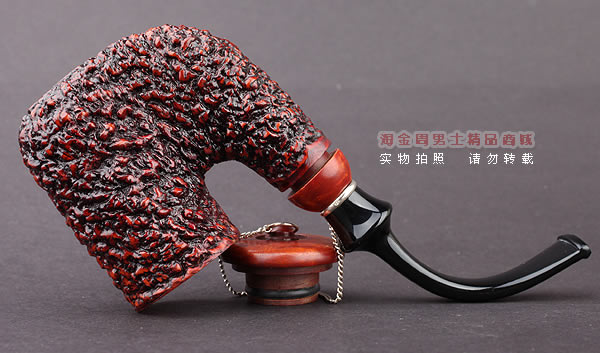进口烟具 正品意大利brebbia芭比石楠木烟斗 六件套装带盖粗面斗-5