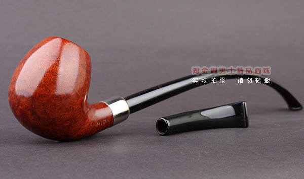德国华云VAUEN churchwarden进口石楠木烟斗 丘吉瓦登3604 双嘴-1
