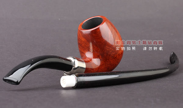 德国华云VAUEN churchwarden进口石楠木烟斗 丘吉瓦登3604 双嘴-3