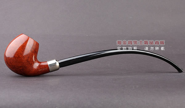 德国华云VAUEN churchwarden进口石楠木烟斗 丘吉瓦登3604 双嘴-6