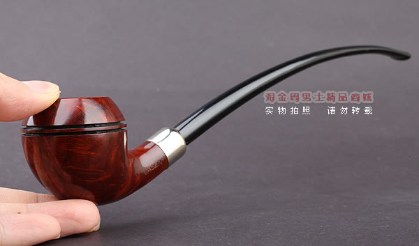 德国华云VAUEN churchwarden进口石楠木烟斗 丘吉瓦登3608 双嘴-11