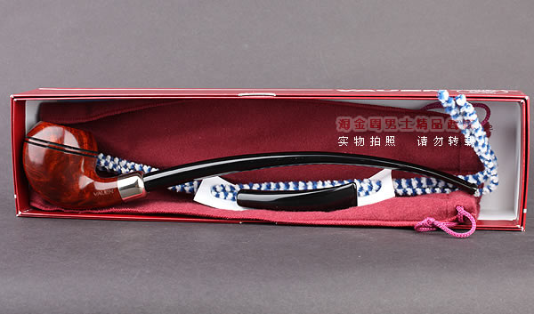 德国华云VAUEN churchwarden进口石楠木烟斗 丘吉瓦登3608 双嘴-12